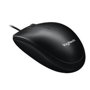 LOGITECH M100 Corded Mouse - BLACK - USB