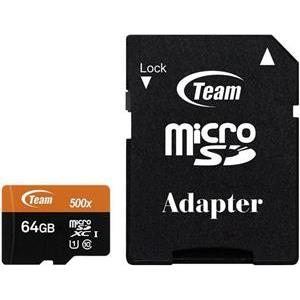 Team - flash memory card - 64 GB - microSDXC UHS-I