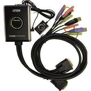 ATEN CS682 - KVM / audio / USB switch - 2 ports