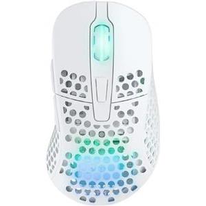 XTRFY M4W RGB, Ultra-light Wireless Gaming Mouse, Pixart 3389, Modular shell, White