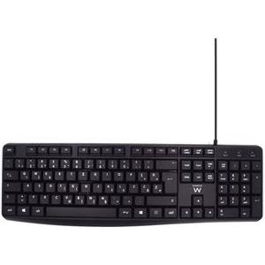 Keyboard Ewent Business with Quiet Typing, Black, USB, SLO