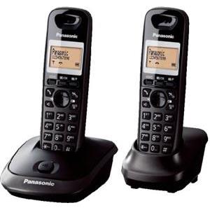 Bežični telefon Panasonic KX-TG2512FXT crni, 2 slušalice
