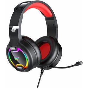 Havit GAMENOTE H2233D RGB czarno-crvena