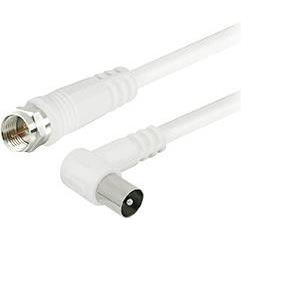 Transmedia TV-SAT Kabel F-plug straight - IEC-plug angled 1,5 m