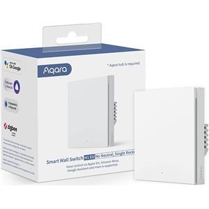 AQARA Smart Zigbee wall switch with relay H1 EU, single, without neutral wire