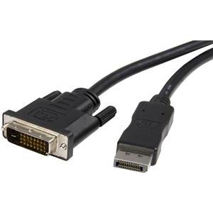 StarTech.com 6ft / 1.8m DisplayPort to DVI Cable - 1920x1200 - DVI Adapter Cable - Multi Monitor Solution for DP to DVI Setup (DP2DVIMM6) - DisplayPort cable - 1.8 m