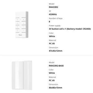 RM433 remote control holder