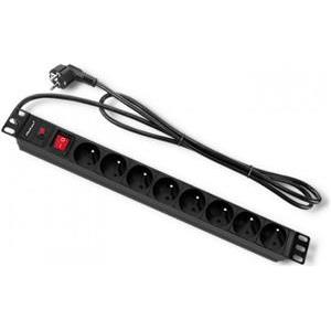 Qoltec CB anti-surge power strip for RACK 19