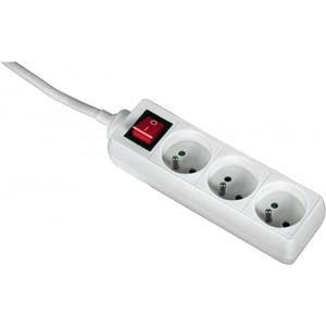 Hama Standard 3 Sockets, 3m (White)