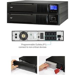 FSP Fortron Eufo 2K Line-interactive UPS Rack/Tower 2000VA 1800W 8xIEC 4x12V/9Ah Batterie