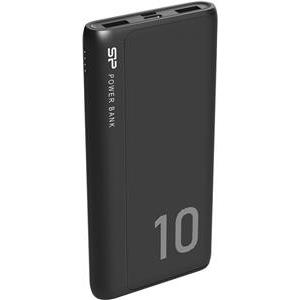 Silicon Power punjač Powerbank GP15, 10000mAh, 10.5W, 2×USB-A/1×USB-C/Micro USB, crni