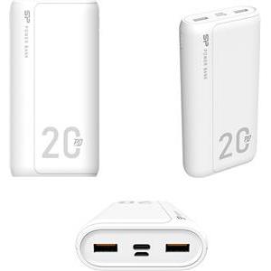 Silicon Power punjač Powerbank QS15, 20000mAh, 18W, 2×USB-A (QC3.0)/1×USB-C (PD)/Micro USB, bijeli