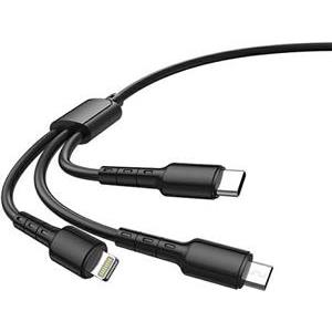 HAVIT KABEL ZA MOB.3U1 (USB na Type C,Micro USB,Lightning) CB6131