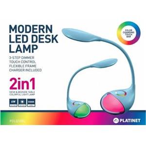 Svjetiljka stolna LED plava, noćna lampa, 6W, PDLQ10BL