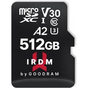 GOODRAM micro SDXC IRDM 512GB V30 A2 (UHS I U3) + adapter