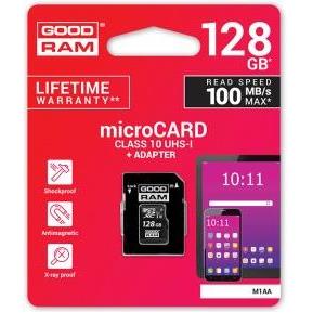 GOODRAM 256GB microSDHC class 10 UHS I + adapter