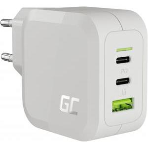 Green Cell 2x USB-C 1x USB-A 65W GaN biała