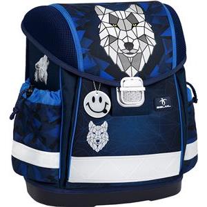 Torba školska Belmil classy Wolf mosaic grey 403-13/AG/56-1