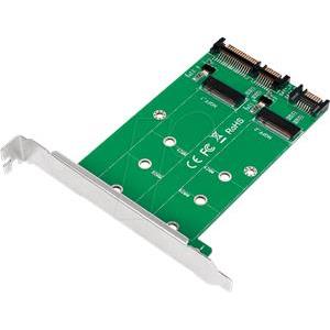 LogiLink adapter 2x SATA na 2x M.2 SATA SSD