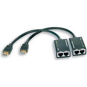 Techly 301153 Extender HDMI po skrętce UTP Cat5e/Cat6 RJ45, do 30m