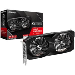 Asrock AMD Radeon RX6600 Challenger D 8GB, GDDR6 128 bit, 1xHDMI, 3xDP 1.4, power 1x8 pin, recommended PSU 500W.