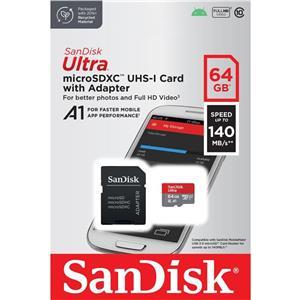 64 GB MicroSDXC SANDISK Ultra 120MB C10 U1 A1 wA