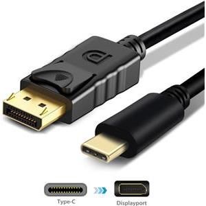 USB-C > DisplayPort (ST-ST) 1,8m 4K 60Hz Black