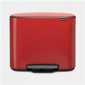 Brabantia pedal bin 3x11L red 121029