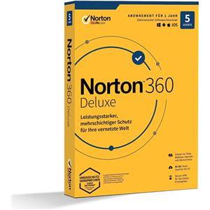Norton 360 Deluxe - box pack (1 year) - 5 devices, 50 GB online storage