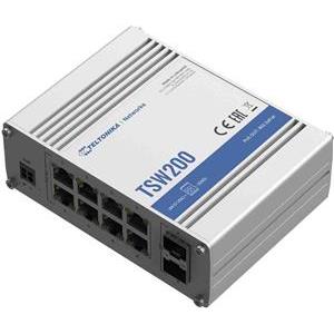 Teltonika TSW200 Industrial GSwitch 8x PoE+ (240W) 2x SFP