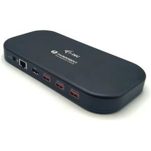 i-tec Thunderbolt 3 / USB-C Dual 4K Docking Station 1x DP + 1x DP przez port Thunderbolt (kabel USB-C do DP - 1,5m w zestawie) LAN Audio Czytnik kart + Power Delivery 60W - Stacja dok