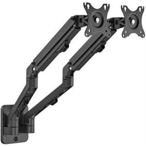 Gembird Adjustable wall 2-display mounting arm, up to 27”, 7 kg