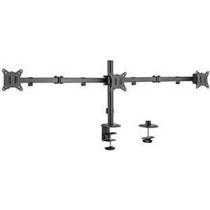 Gembird Adjustable desk 3-display mounting arm (rotate, tilt, swivel), 17”-27”, up to 7 kg