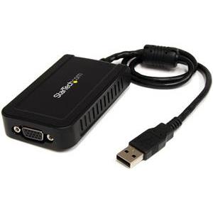 StarTech.com USB to VGA Adapter - 1920x1200 - External Video & Graphics Card - Dual Monitor Display Adapter - Supports Windows (USB2VGAE3) - external video adapter - 32 MB - gray