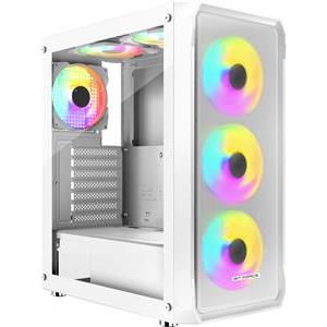 BIT FORCE Mid Tower Bijelo RGB Gaming PC kućište SWAN RGB-4