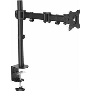 StarTech.com Desk Mount Monitor Arm 34 inch VESA Displays - Articulating Single Monitor Pole Mount - Height Adjustable Arm - Clamp/Grommet (ARMPIVOTB) - adjustable arm