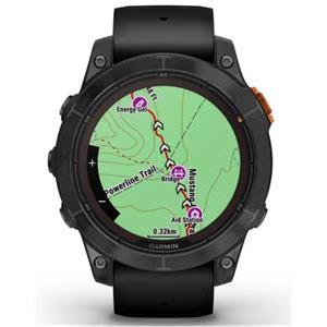 Pametni sat GARMIN Fenix 7 PRO Solar, GPS, multisport, Slate Gray SS, crni remen, 010-02777-01