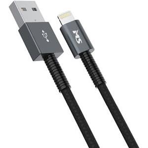 MS CABLE 2.4A USB-A 2.0 ->LIGHTNING, 2m, crni