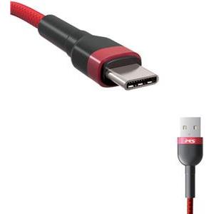 MS CABLE 2.4A USB-A 2.0 -> USB-C, 1m, crveni