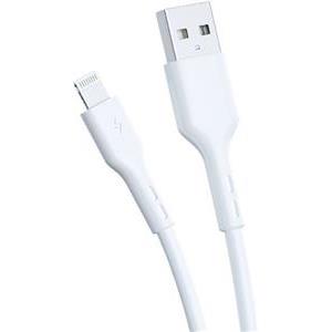 MS CABLE 2.4A fast charging USB-A 2.0-> LIGHTNING, 2m, MS, bijeli