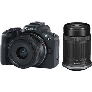 Canon EOS R50 + RF-S 18-45mm IS STM + RF-S 55-210mm IS STM crna