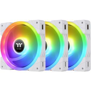 120mm Thermaltake SWAFAN EX12 RGB PC Cooling Fan White TT Premium Edition 3 Pack