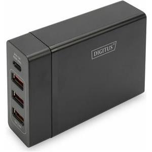 72W USB Netzteil 4-Port 1xUSB-C 3xUSB-A Digitus Black