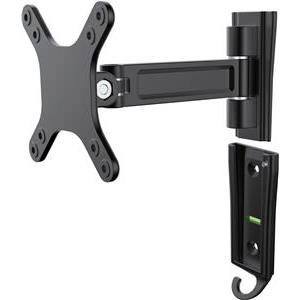 StarTech.com Monitor Wall Mount - Single Swivel - Supports Monitors 13 to 34 - VESA Monitor Wall Mount Bracket - Black (ARMWALLS) - adjustable arm