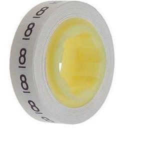 Wire Marking Tape 5,46 mm x 2,49 m w/number 8 - ScotchCode