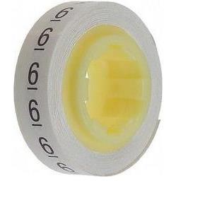 Wire Marking Tape 5,46 mm x 2,49 m w/number 6 - ScotchCode