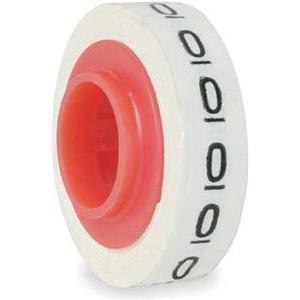 Wire Marking Tape 5,46 mm x 2,49 m w/number 0 - ScotchCode