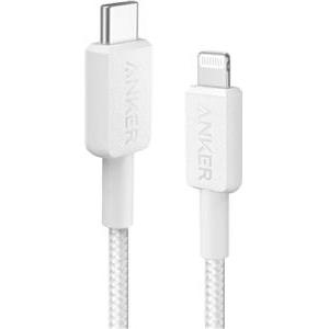 Anker 322 pleteni kabel USB-C na Lightning, 0.9m, bijeli, A81B5H21
