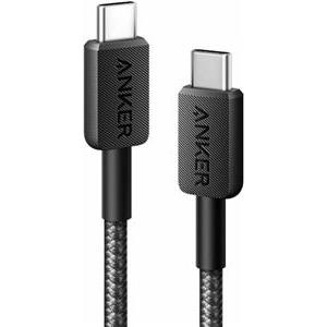 Anker 322 pleteni kabel USB-C na USB-C, 1.8m, crni, A81F6G11