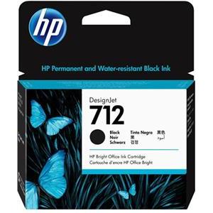 Tinta HP 3ED71A 712 black Design jet T630/T650/T230/T250/T650 80ml